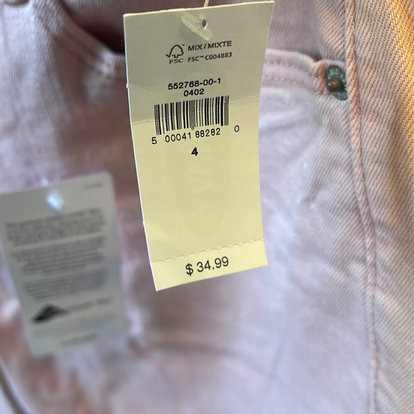 Women’s Old Navy size 4 light pink boyfriend mid rise jeans - Picture 5 of 8
